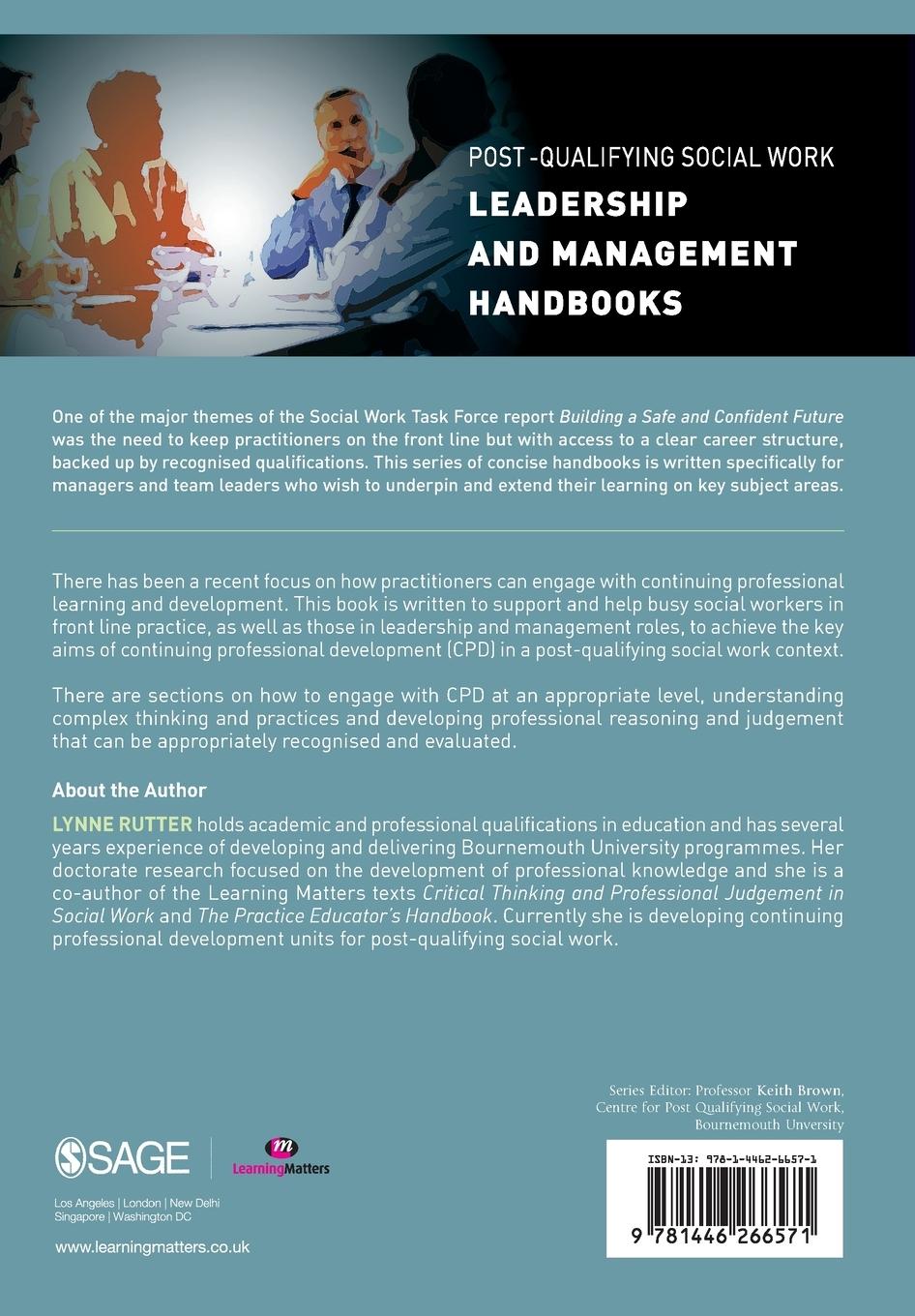 Rückseitencover Continuing Professional Development in Social Care