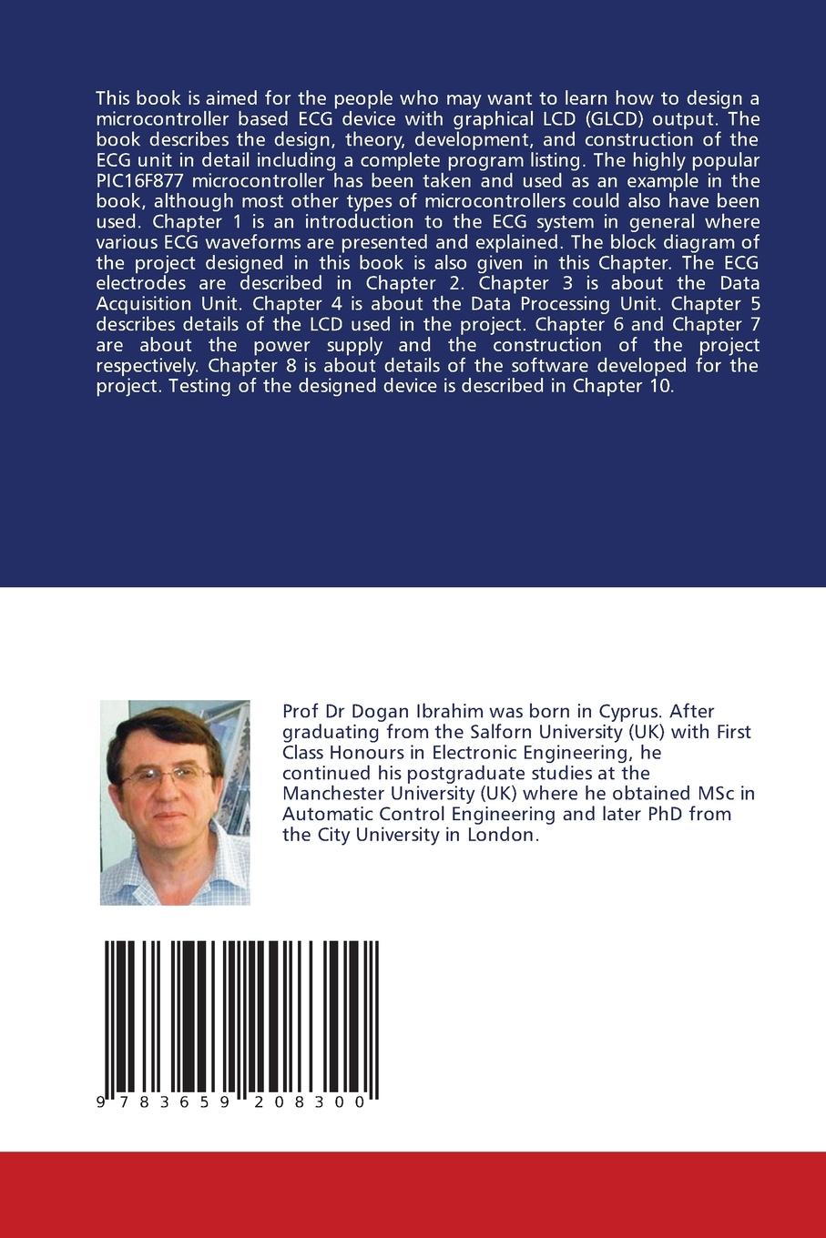 Rückseitencover Design of a microcontroller based portable ecg unit with graphical LCD