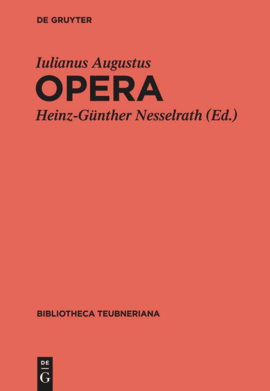 Vorderes Coverbild Iuliani Augusti Opera