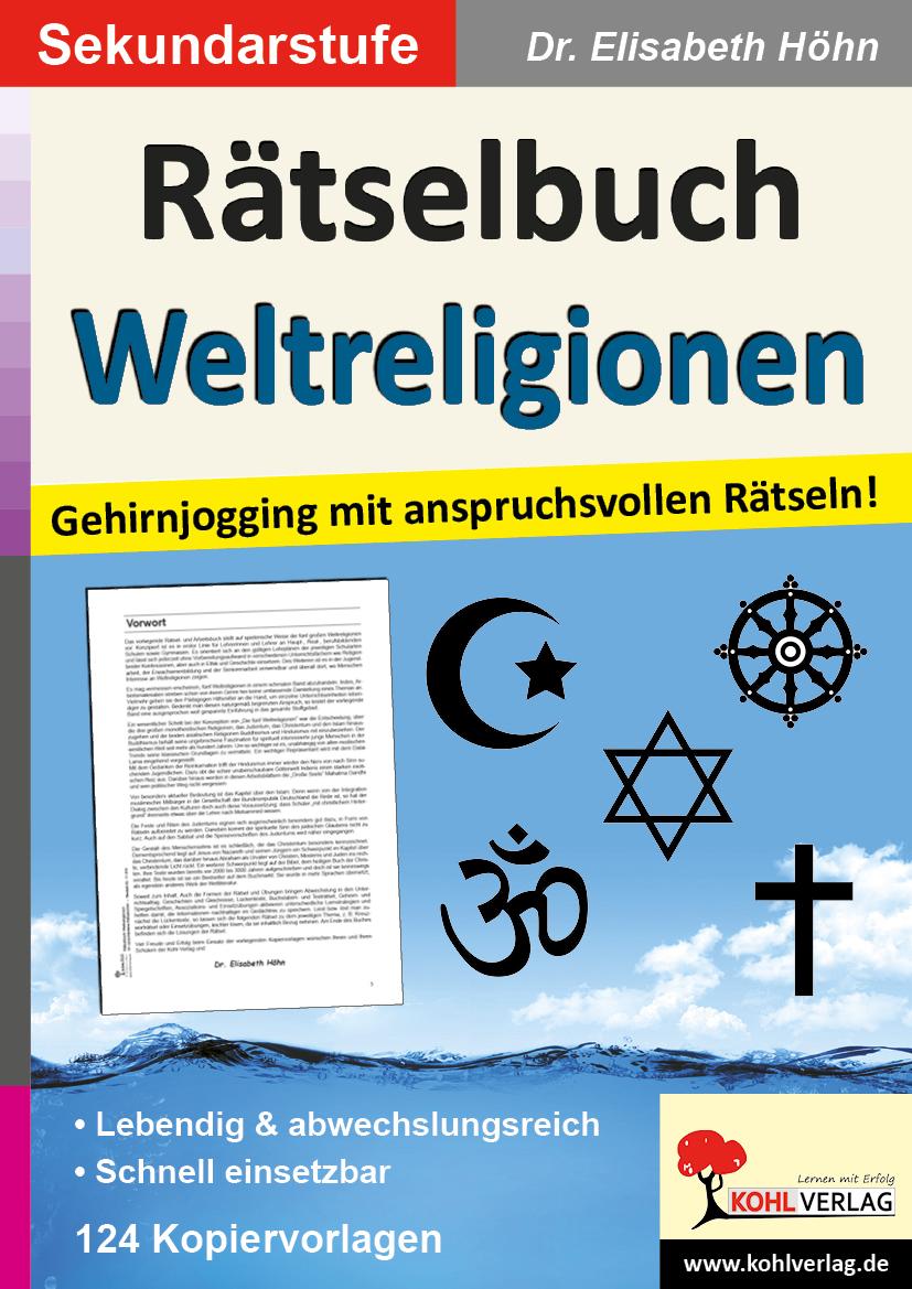 Vorderes Coverbild Rätselbuch Weltreligionen