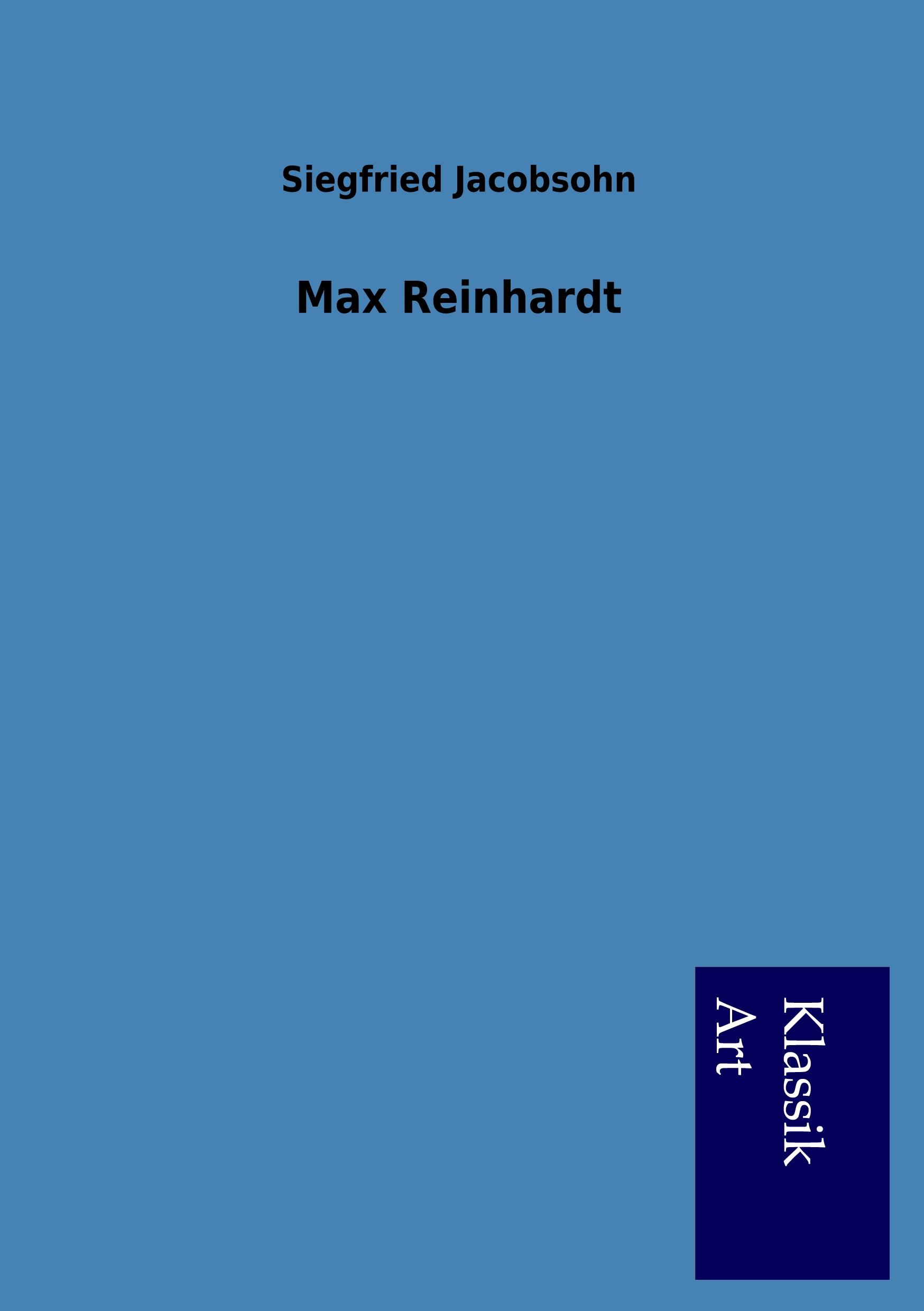 Vorderes Coverbild Max Reinhardt