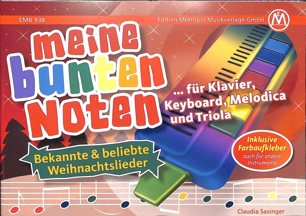 Beispielinhalt (Bild) Meine bunten Noten für Klavier, Keyboard, Melodica , Triola