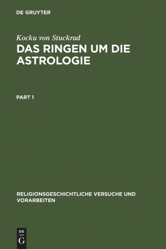 Vorderes Coverbild Das Ringen um die Astrologie