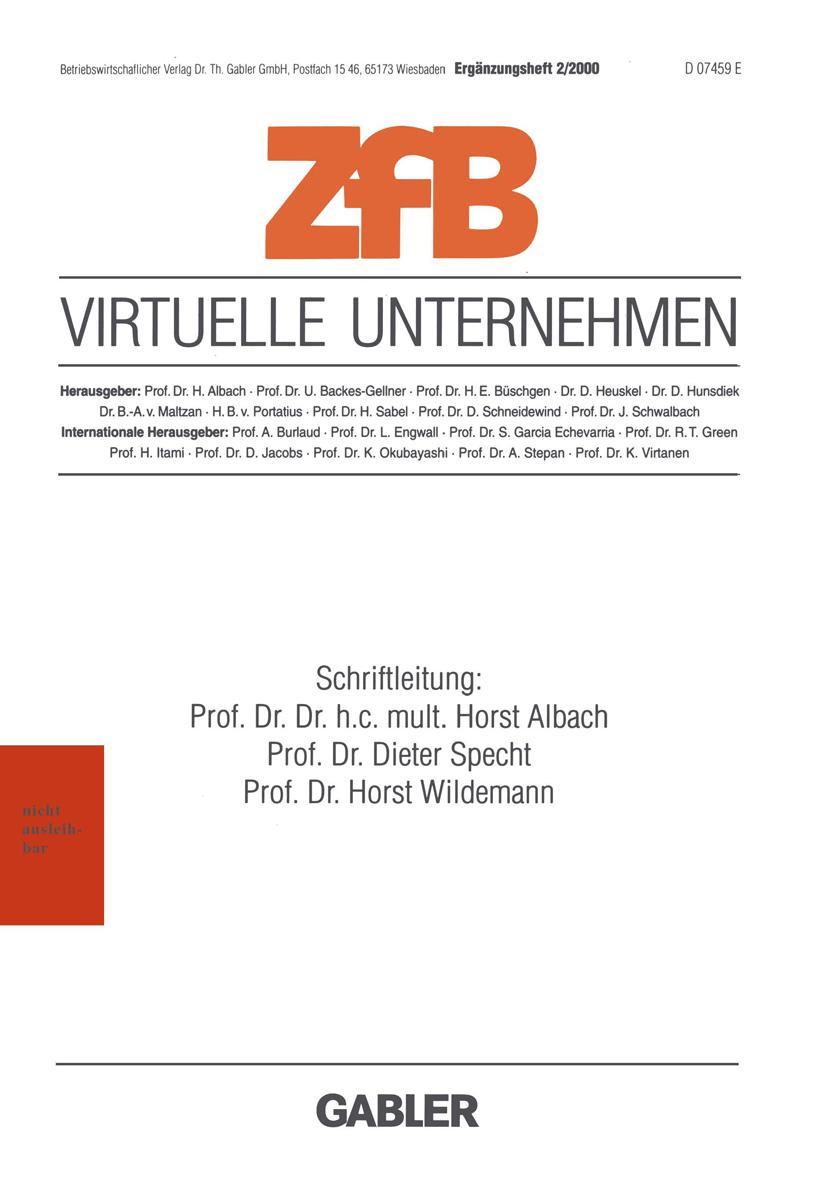 Vorderes Coverbild Virtuelle Unternehmen