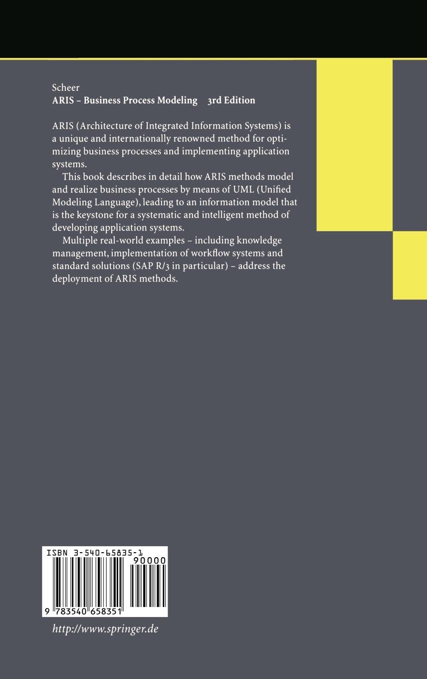 Rückseitencover ARIS - Business Process Modeling