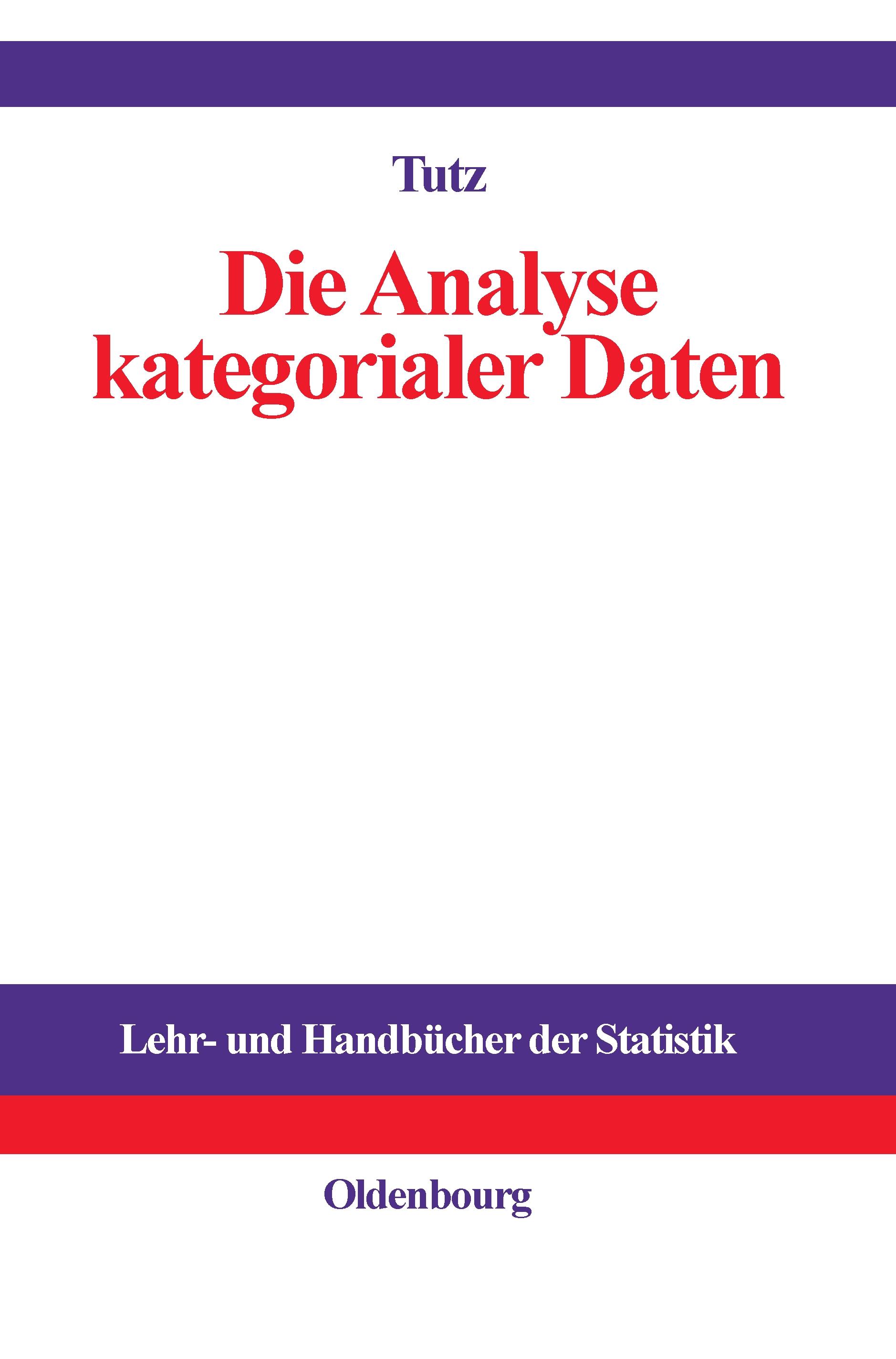 Vorderes Coverbild Die Analyse kategorialer Daten