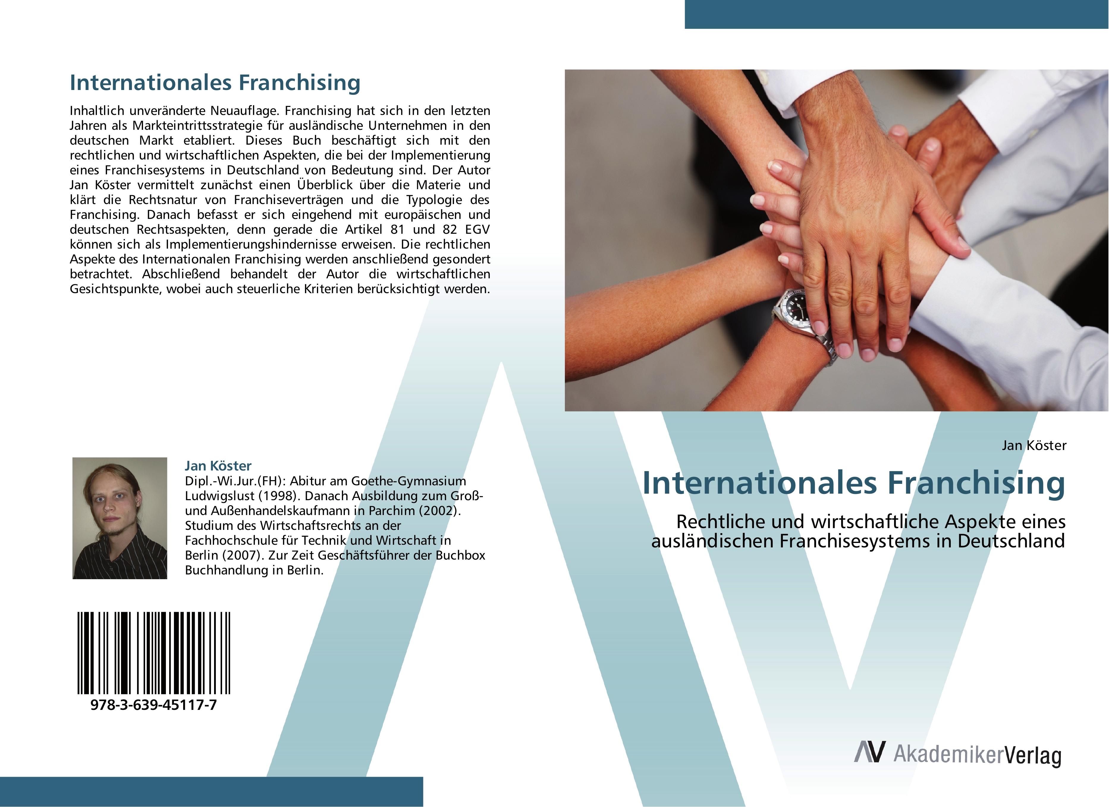 Vorderes Coverbild Internationales Franchising