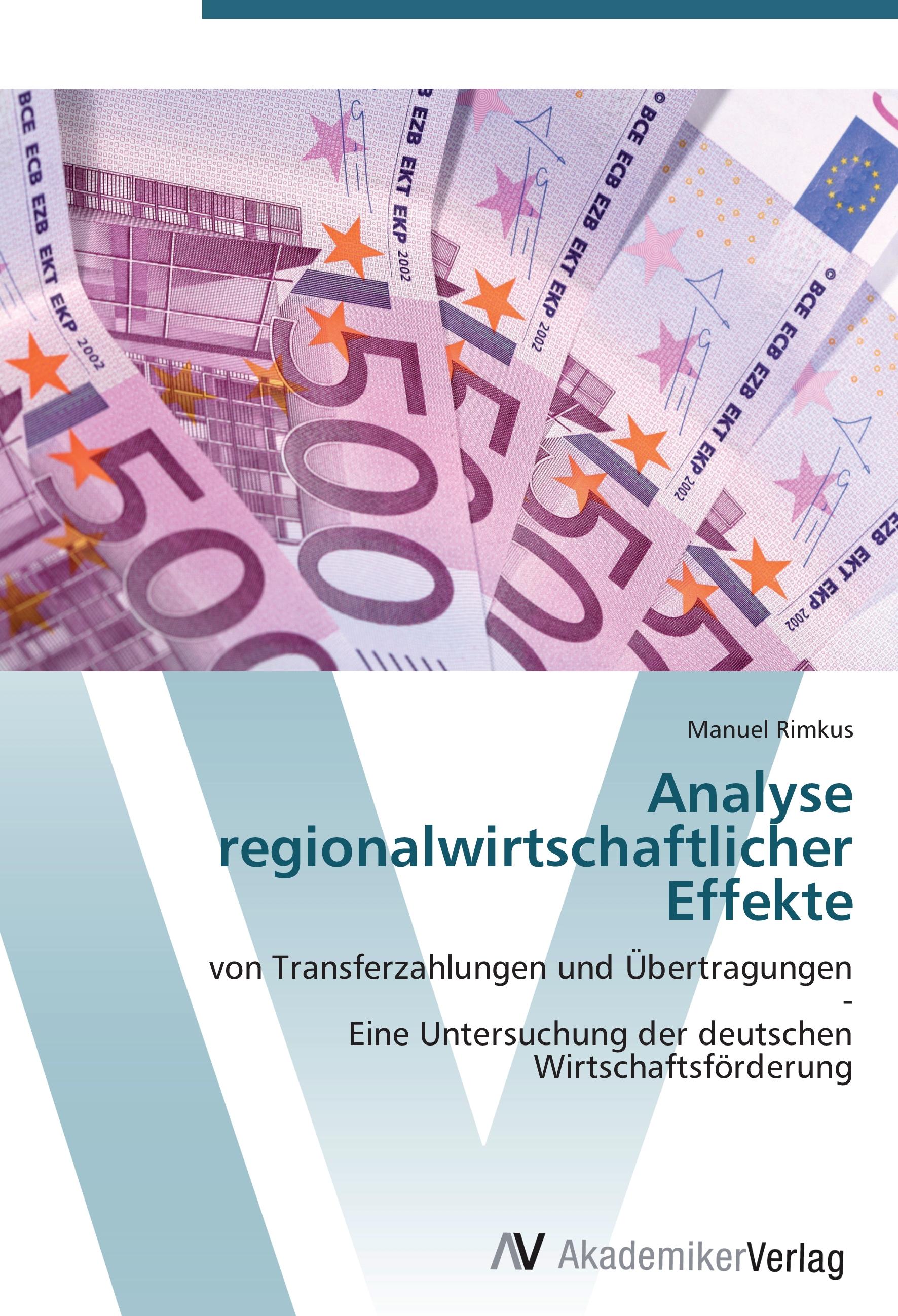 Vorderes Coverbild Analyse regionalwirtschaftlicher Effekte