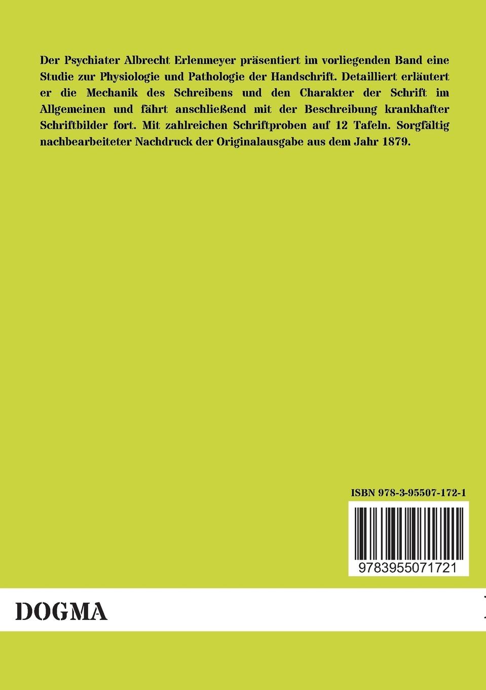 Rückseitencover Die Schrift