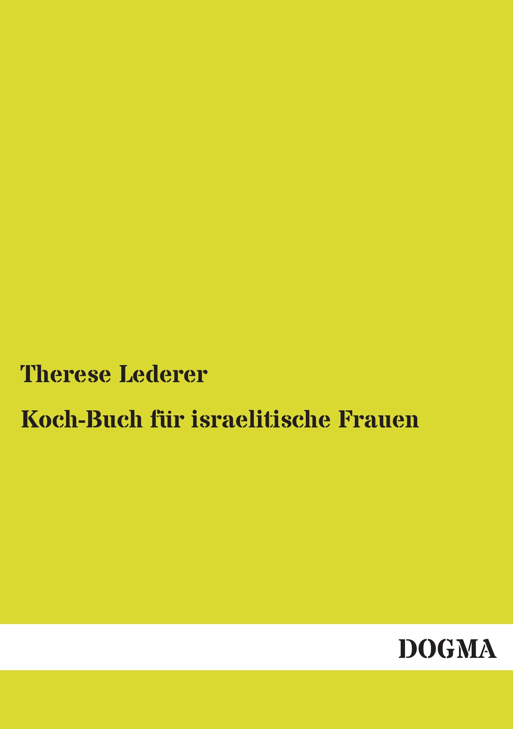 Vorderes Coverbild Koch-Buch für israelitische Frauen