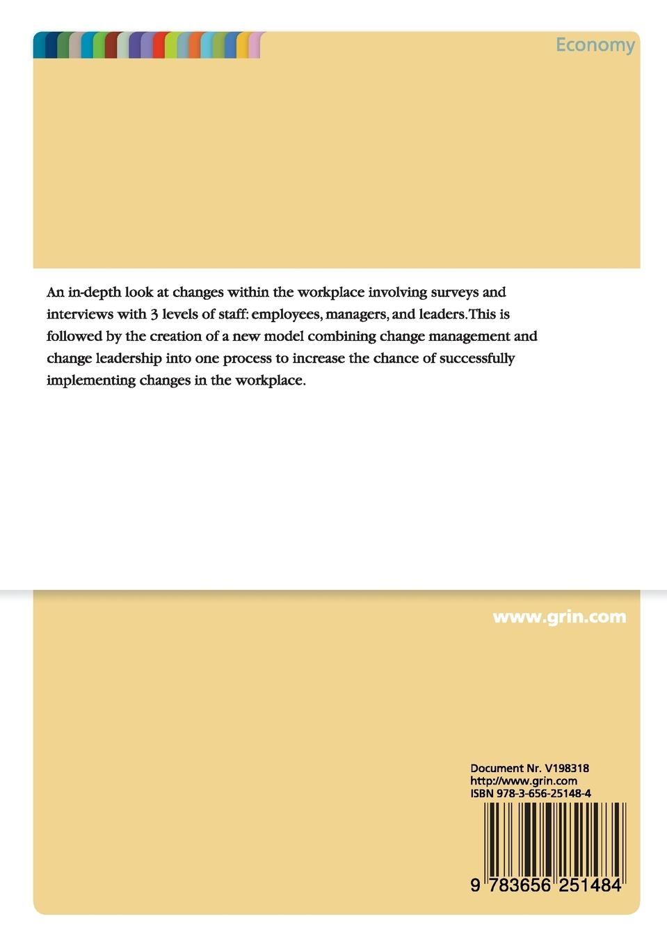 Rückseitencover Leading successful changes in your business: Peakmake - A new model combining change management and change leadership