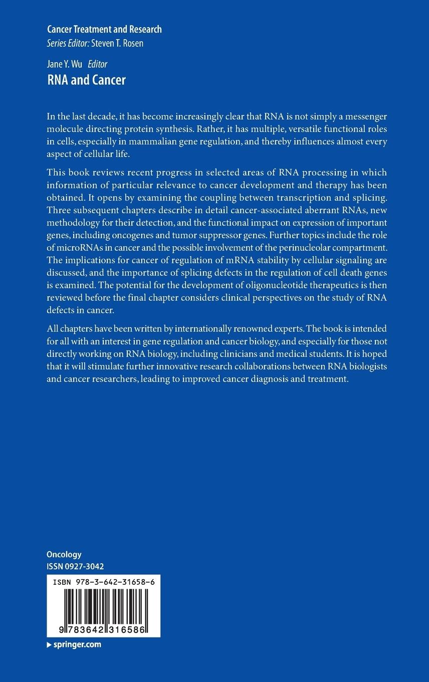 Rückseitencover RNA and Cancer