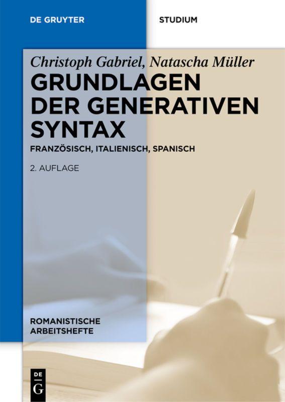 Vorderes Coverbild Grundlagen der generativen Syntax