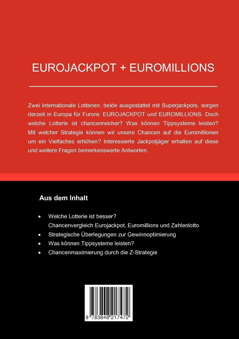 Rückseitencover EuroJackpot / EuroMillions