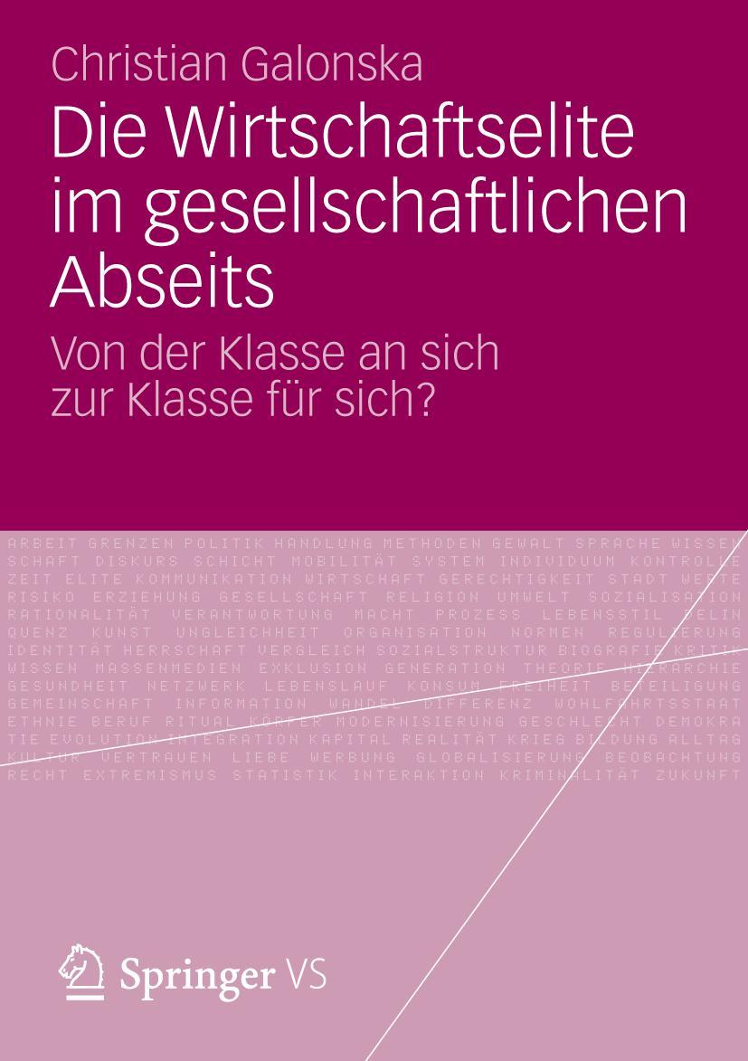 Vorderes Coverbild Die Wirtschaftselite im gesellschaftlichen Abseits
