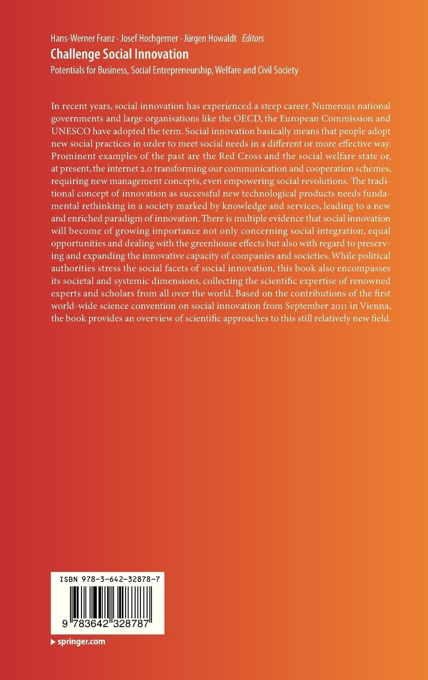 Rückseitencover Challenge Social Innovation