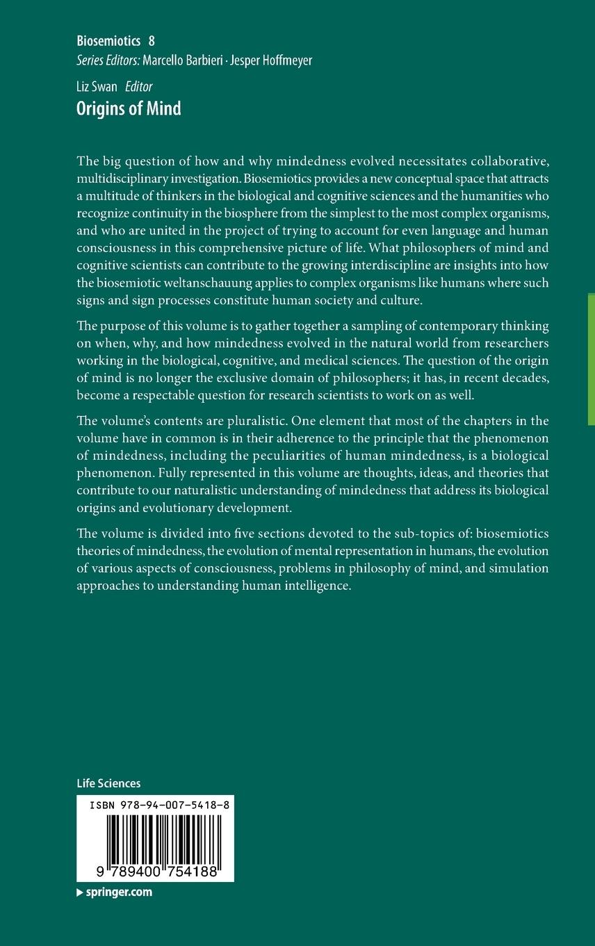Rückseitencover Origins of Mind