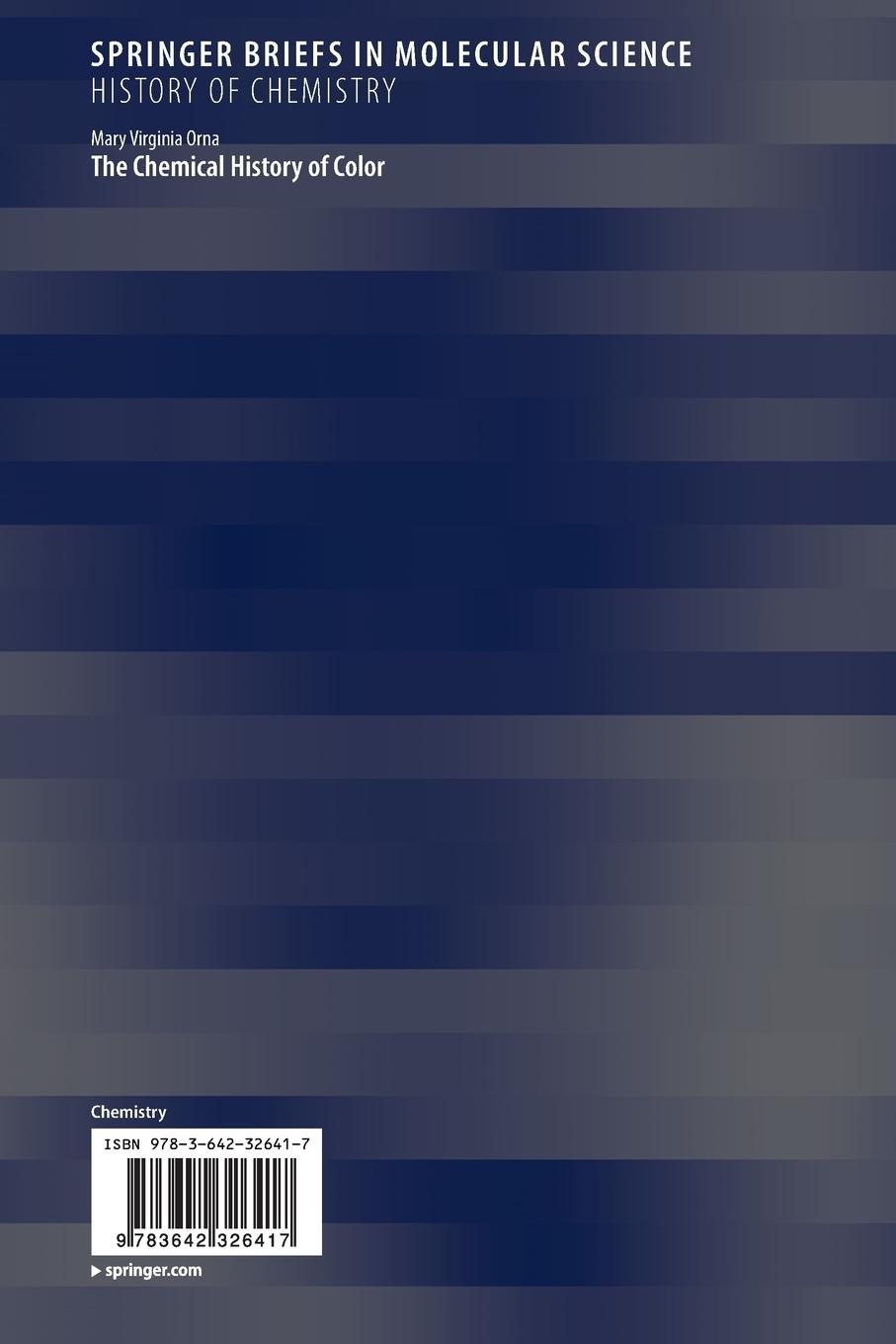 Rückseitencover The Chemical History of Color