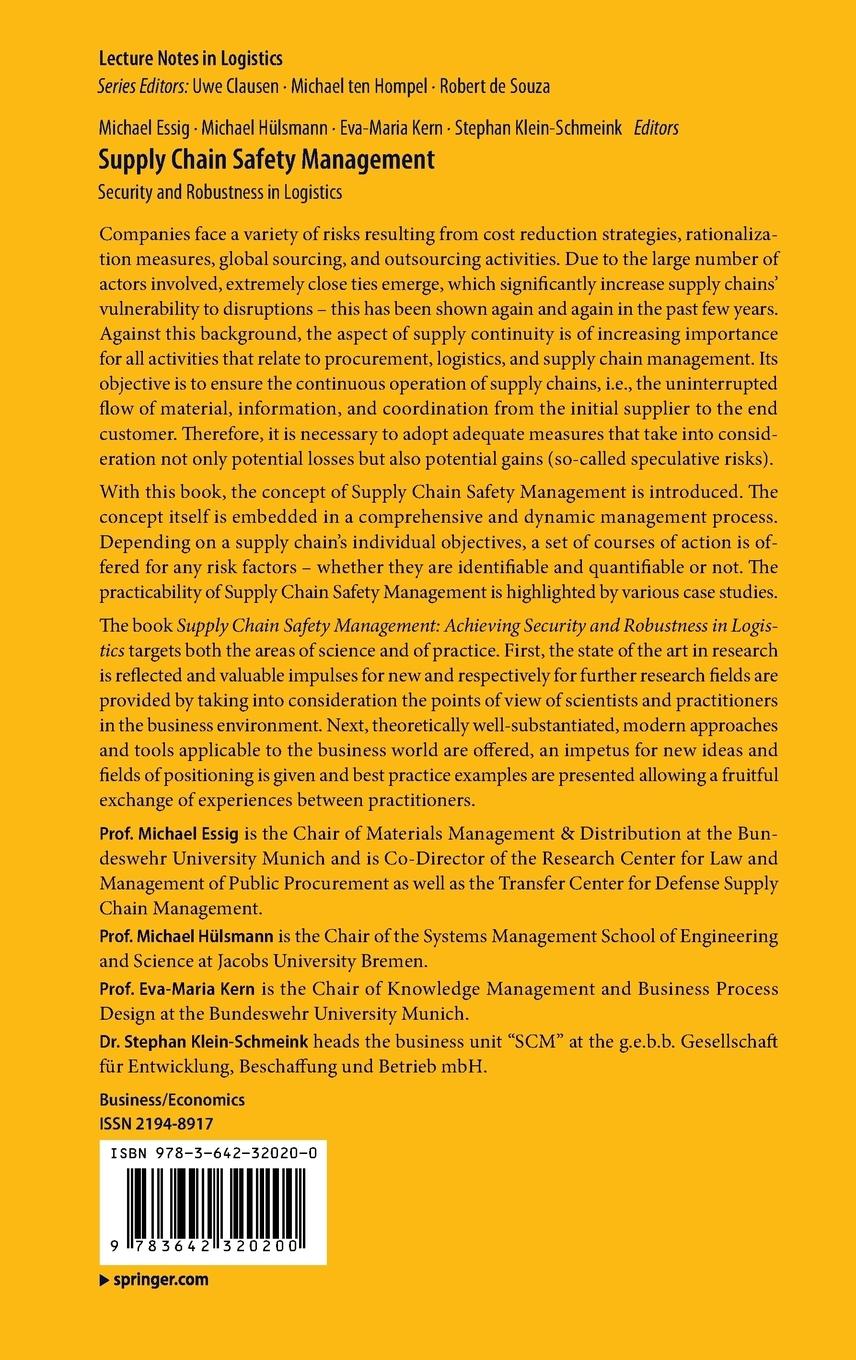 Rückseitencover Supply Chain Safety Management