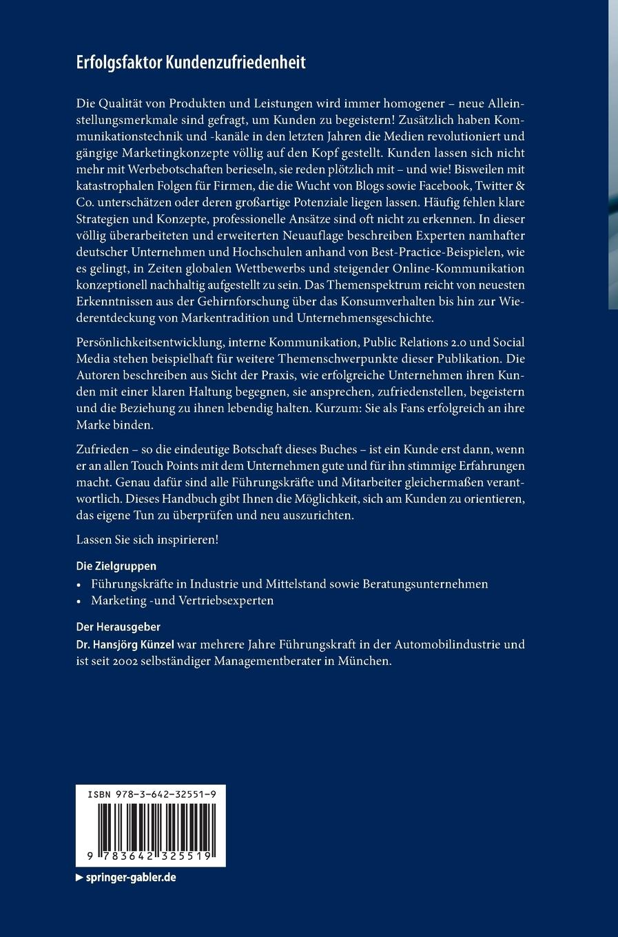 Rückseitencover Erfolgsfaktor Kundenzufriedenheit