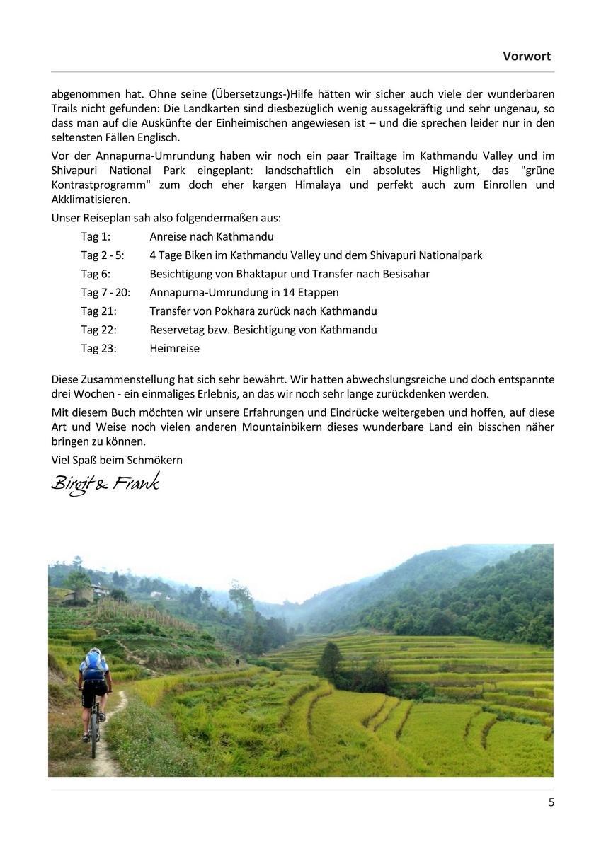 Beispielinhalt (Bild) Annapurna-Umrundung mit dem Mountainbike