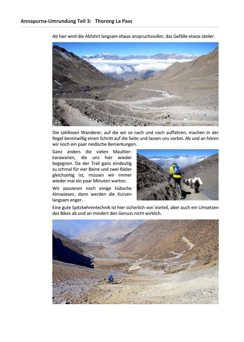 Beispielinhalt (Bild) Annapurna-Umrundung mit dem Mountainbike