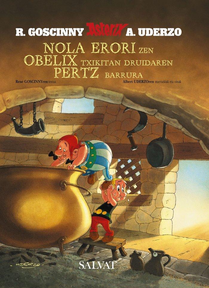 Vorderes Coverbild Nola erori zen Obelix txikitan druidaren pertz barrura