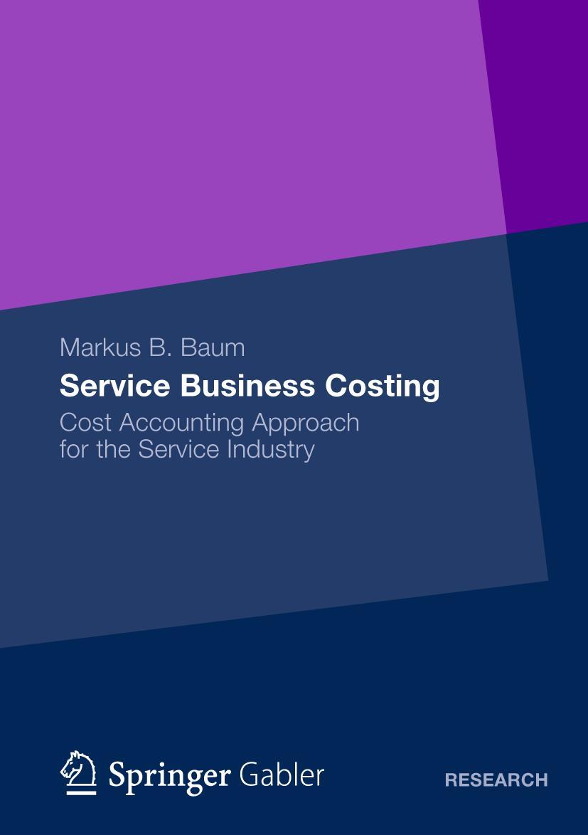 Vorderes Coverbild Service Business Costing