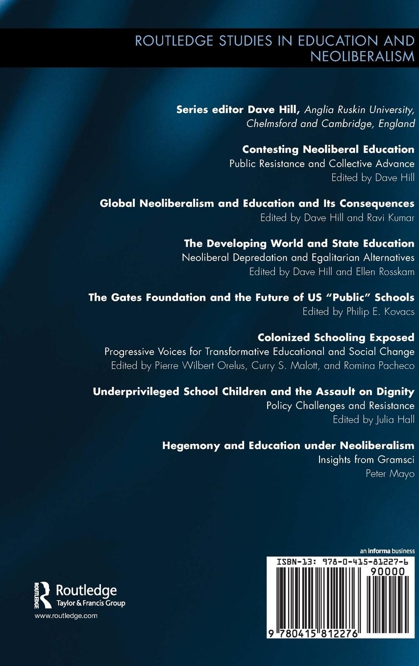 Rückseitencover Hegemony and Education Under Neoliberalism