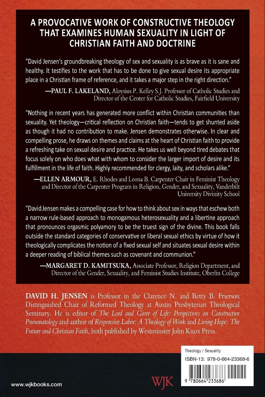 Rückseitencover God, Desire, and a Theology of Human Sexuality