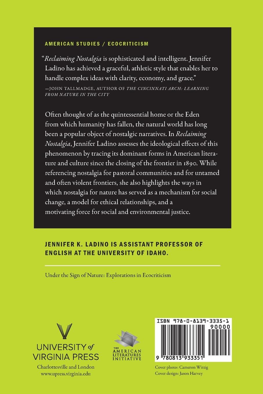 Rückseitencover Reclaiming Nostalgia