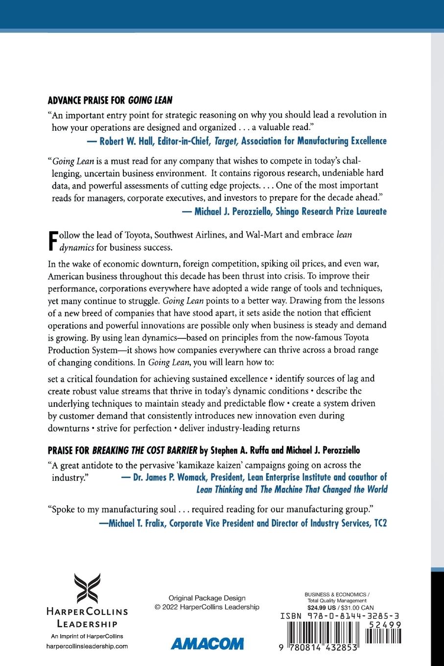 Rückseitencover The Going Lean