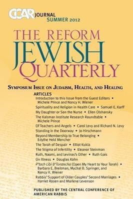 Vorderes Coverbild CCAR Journal, The Reform Jewish Quarterly Summer 2012
