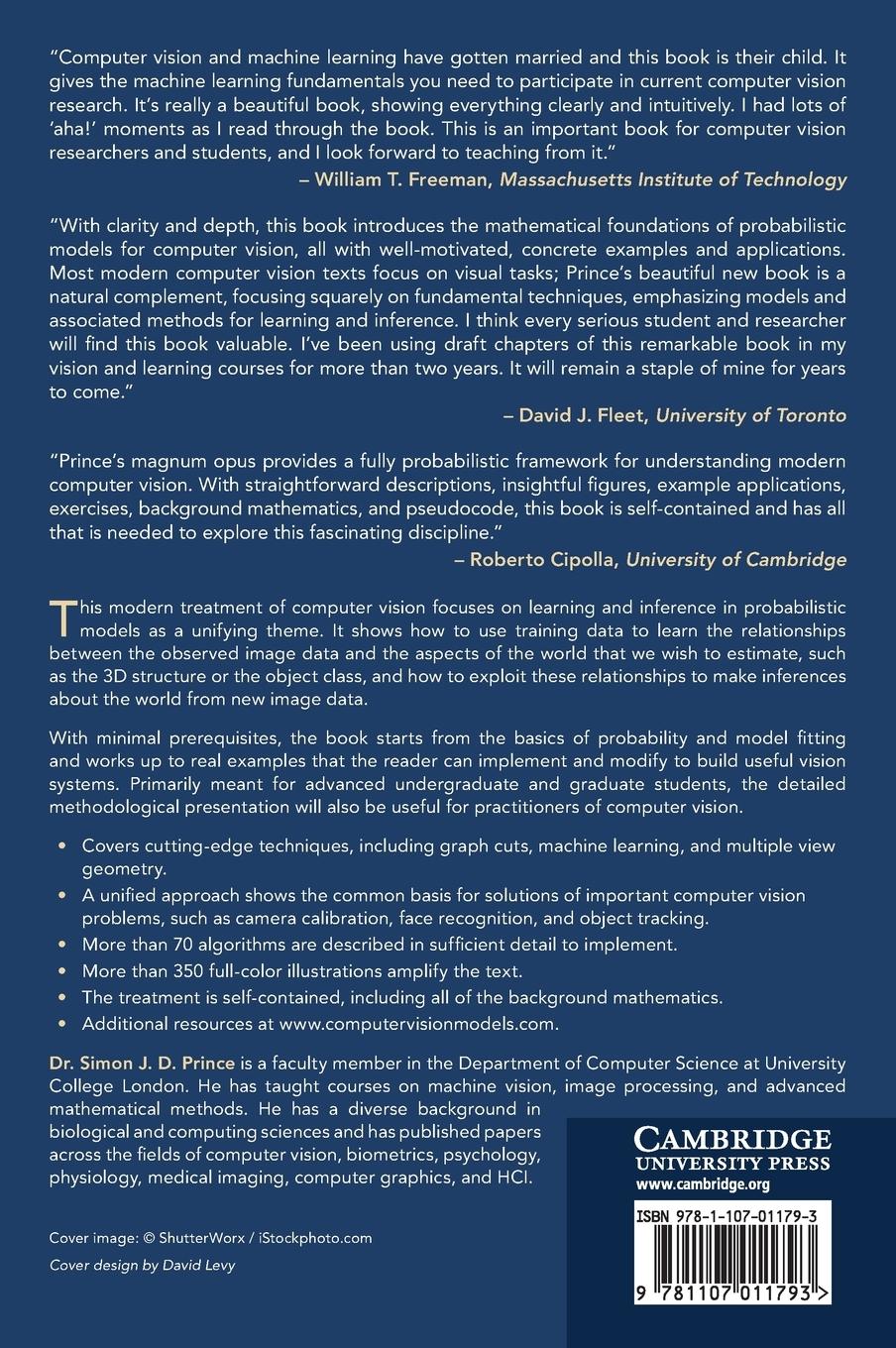 Rückseitencover Computer Vision