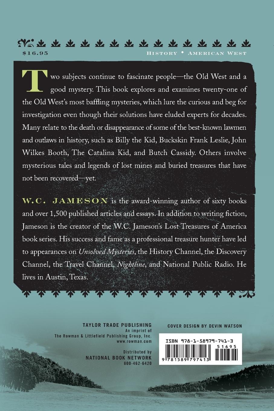 Rückseitencover Unsolved Mysteries of the Old West
