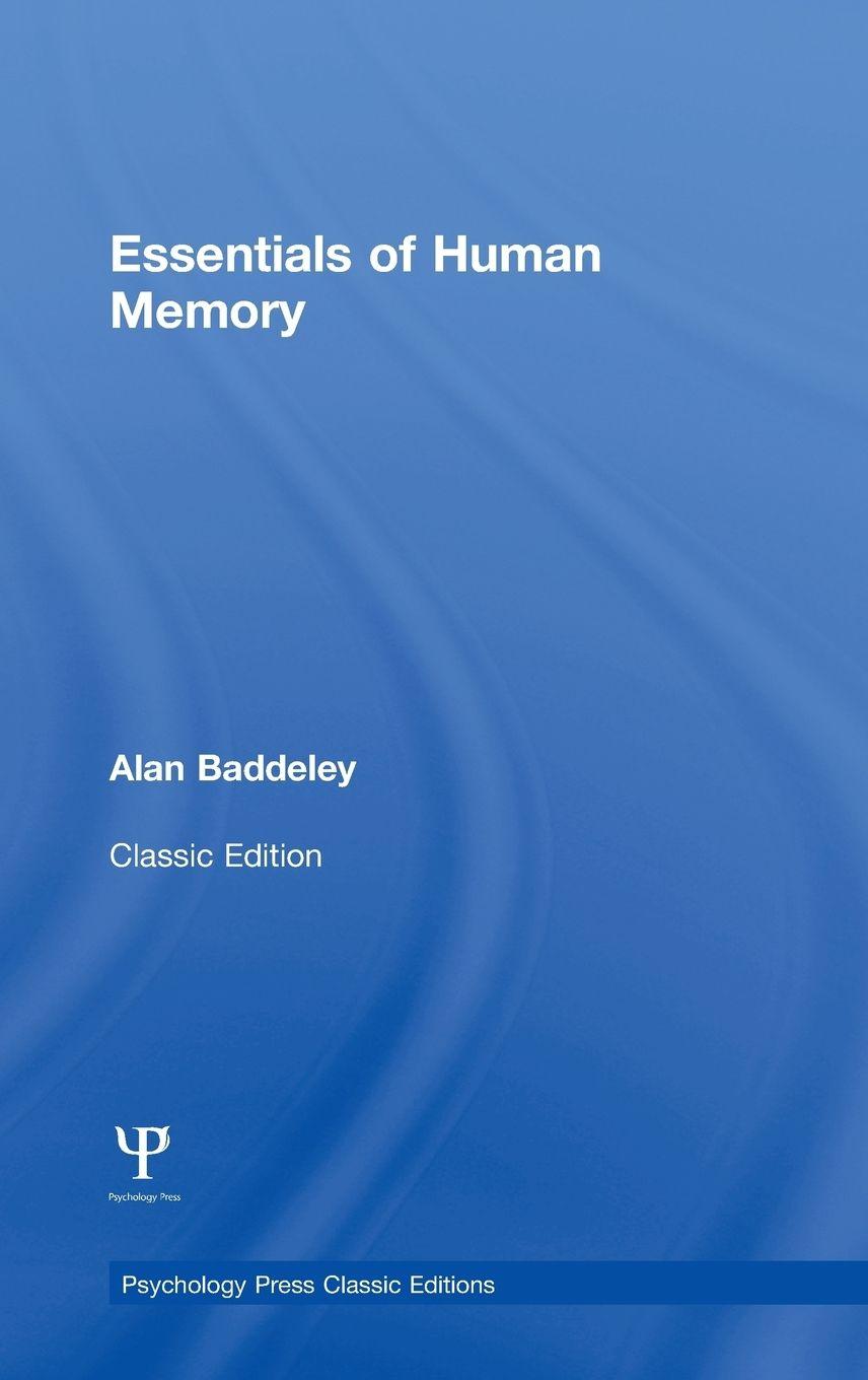 Vorderes Coverbild Essentials of Human Memory (Classic Edition)