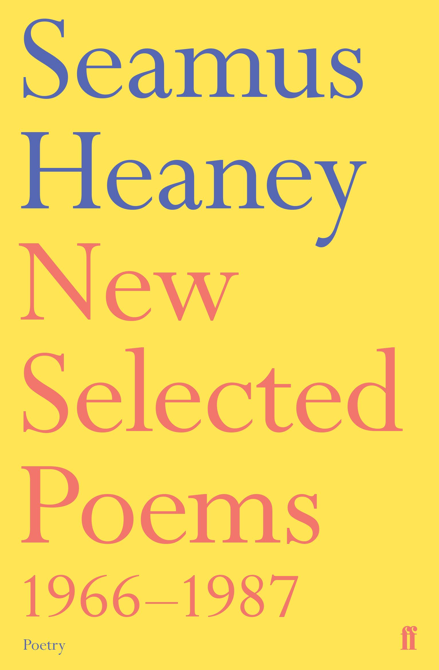 Vorderes Coverbild New Selected Poems 1966-1987