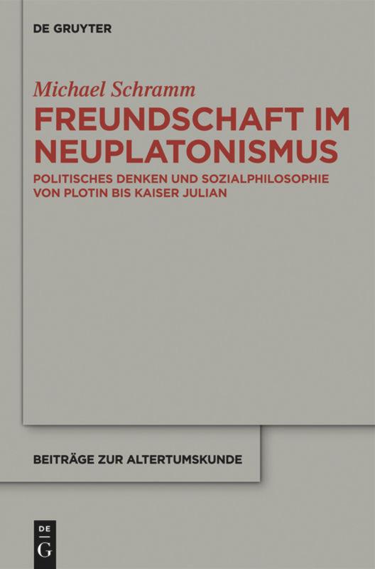 Vorderes Coverbild Freundschaft im Neuplatonismus