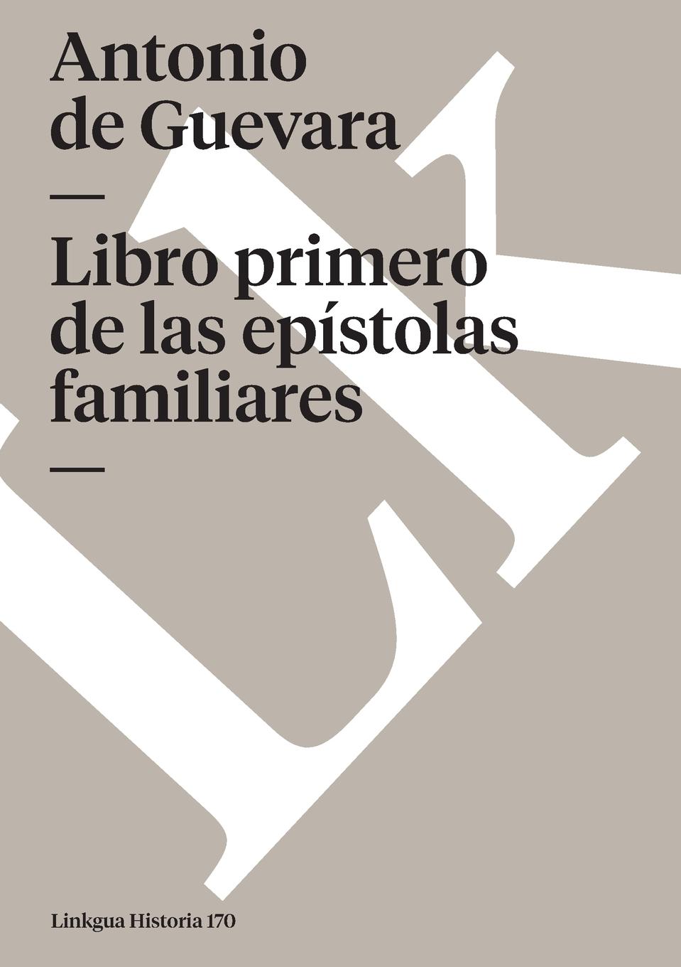 Vorderes Coverbild Libro primero de las epístolas familiares