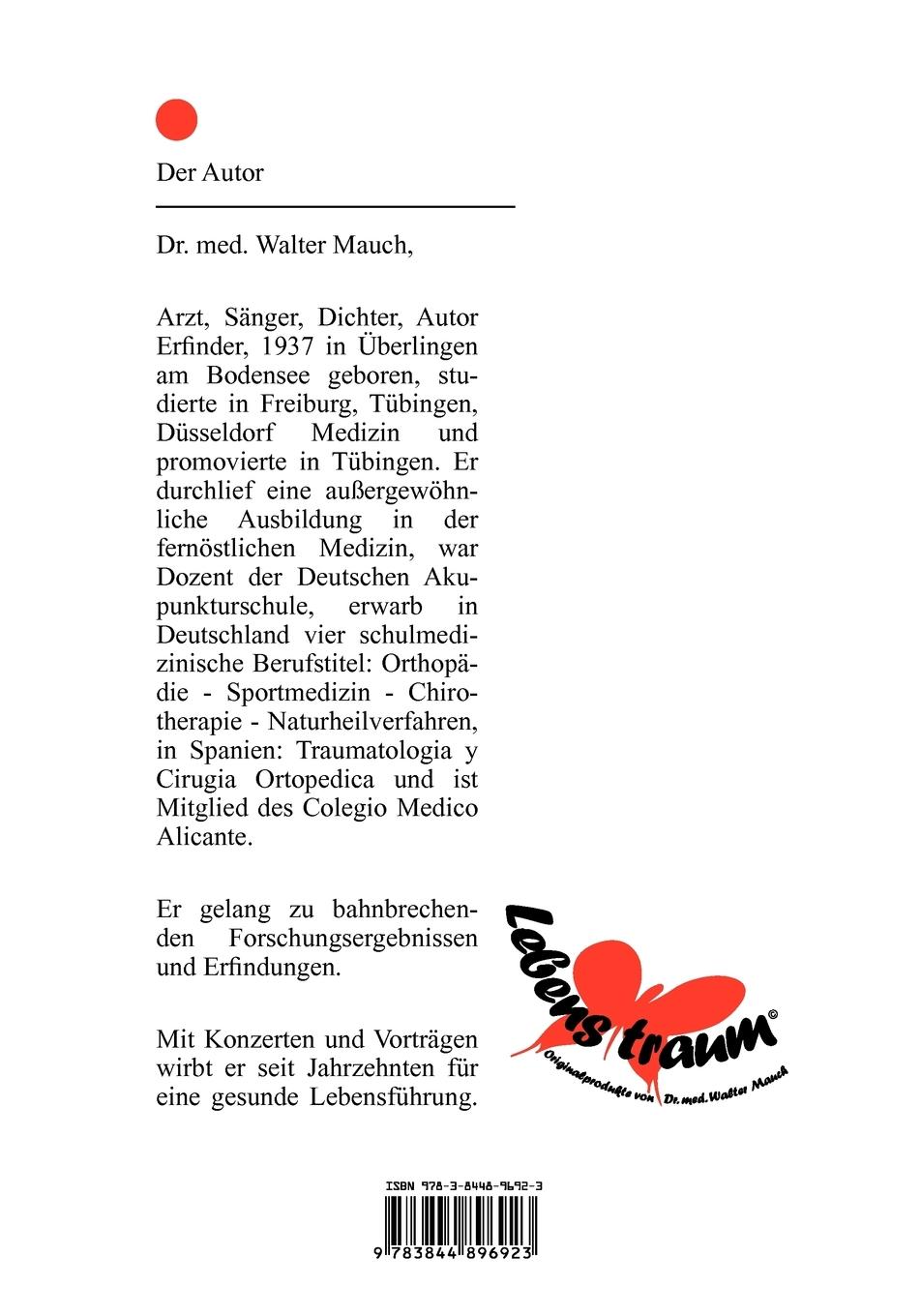 Rückseitencover Nehmen Sie ab sofort Ihre Gesundheit und Ihr Schicksal selbst in die Hand! Band II