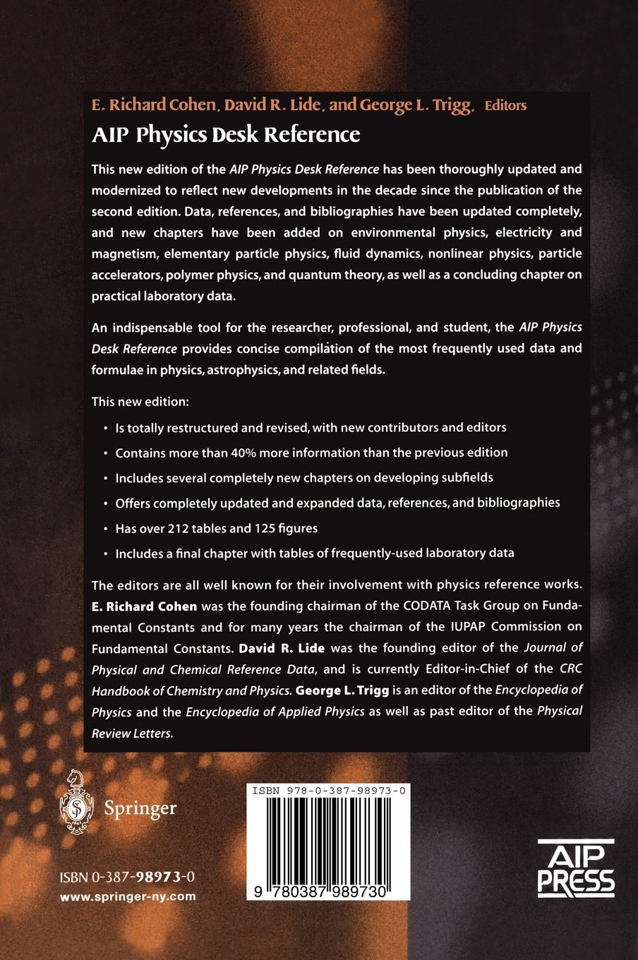 Rückseitencover AIP Physics Desk Reference