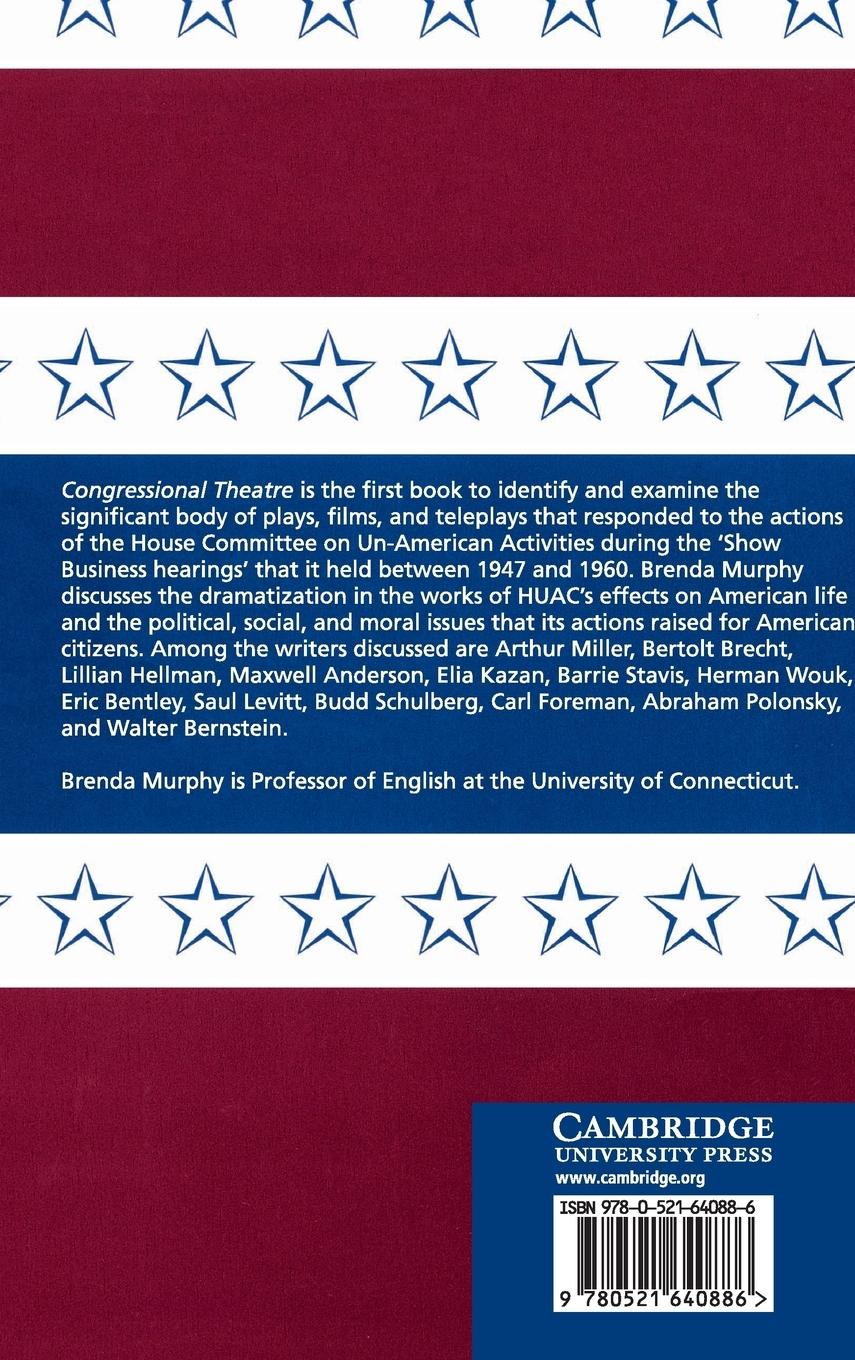 Rückseitencover Congressional Theatre