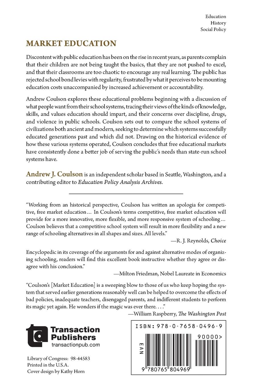 Rückseitencover Market Education