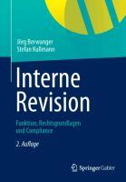 Vorderes Coverbild Interne Revision