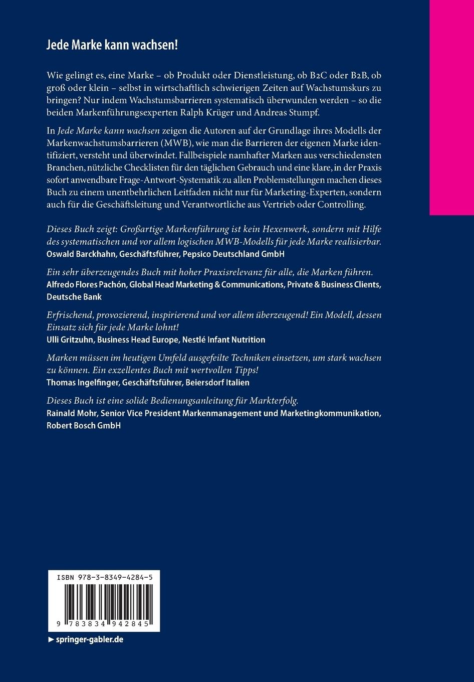 Rückseitencover Jede Marke kann wachsen!