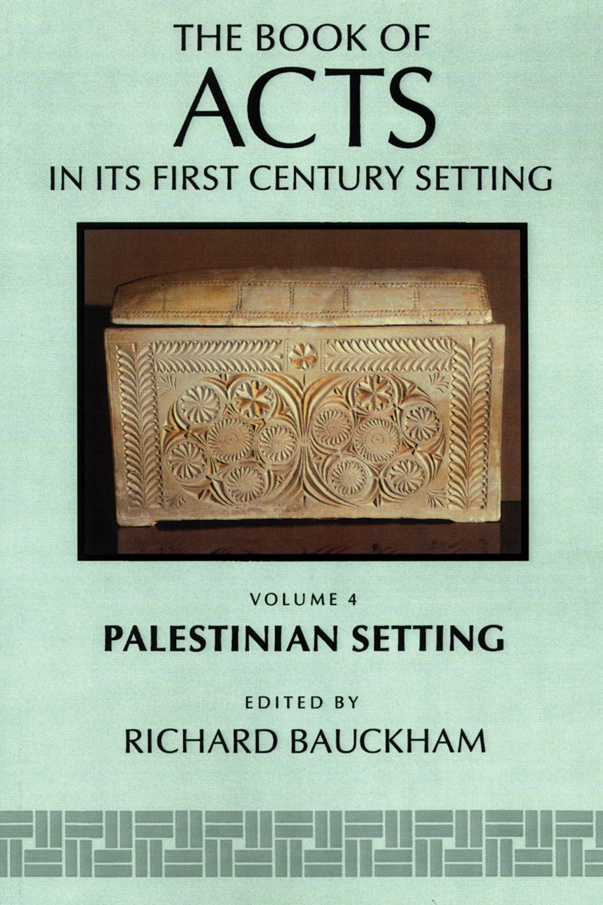 Vorderes Coverbild The Book of Acts in Its Palestinian Setting