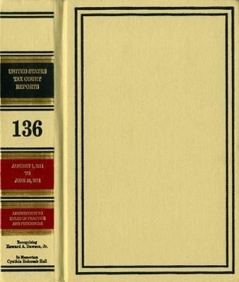 Vorderes Coverbild Reports of the United States Tax Court, Volume 136, January 1, 2011, to June 30, 2011