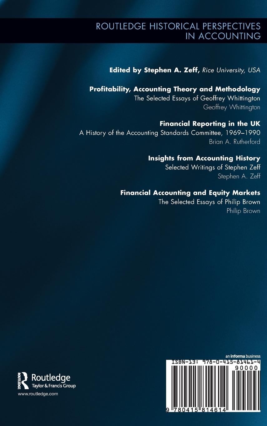 Rückseitencover Financial Accounting and Equity Markets