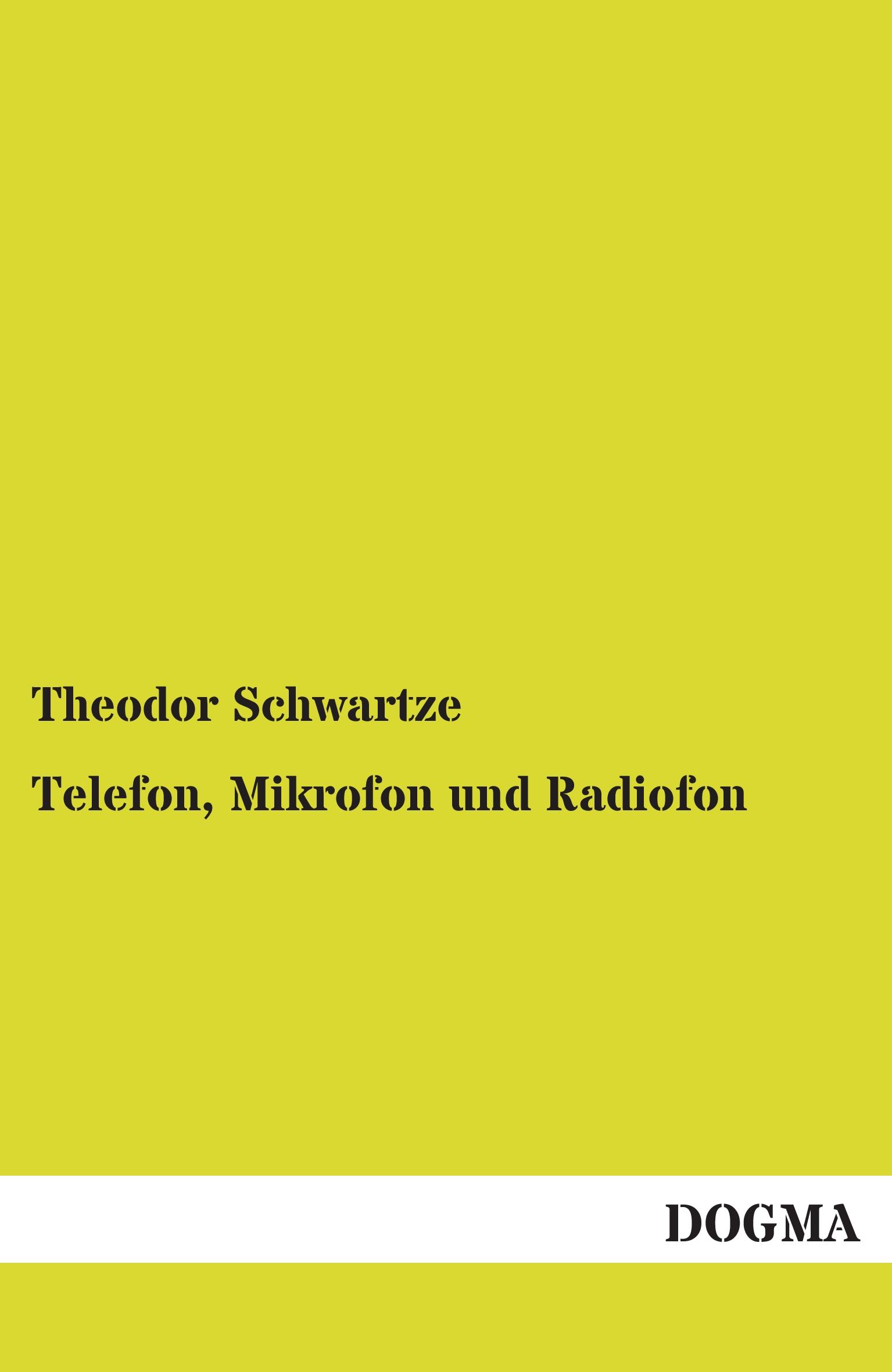 Vorderes Coverbild Telefon, Mikrofon und Radiofon