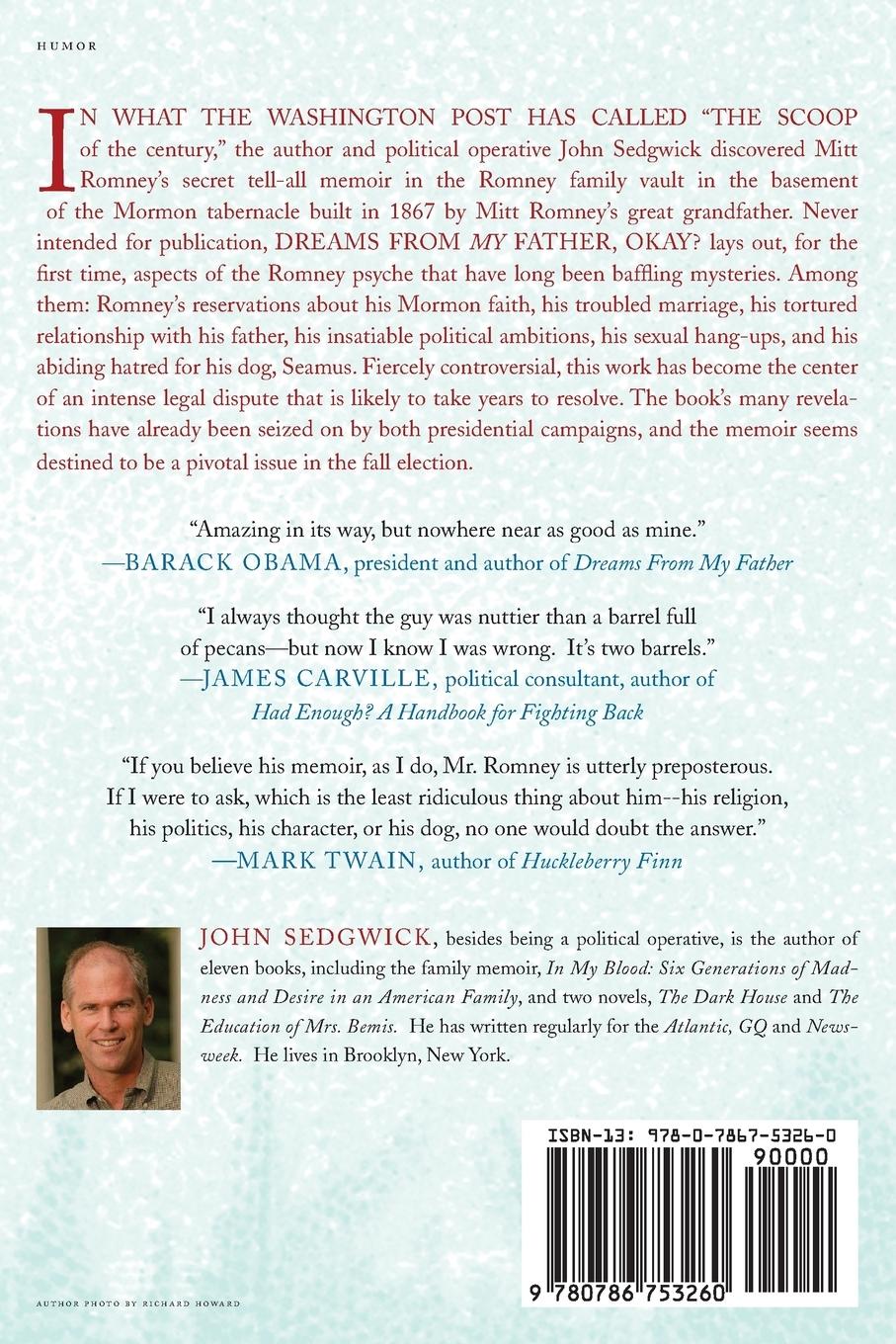 Rückseitencover Dreams from My Father, Okay?